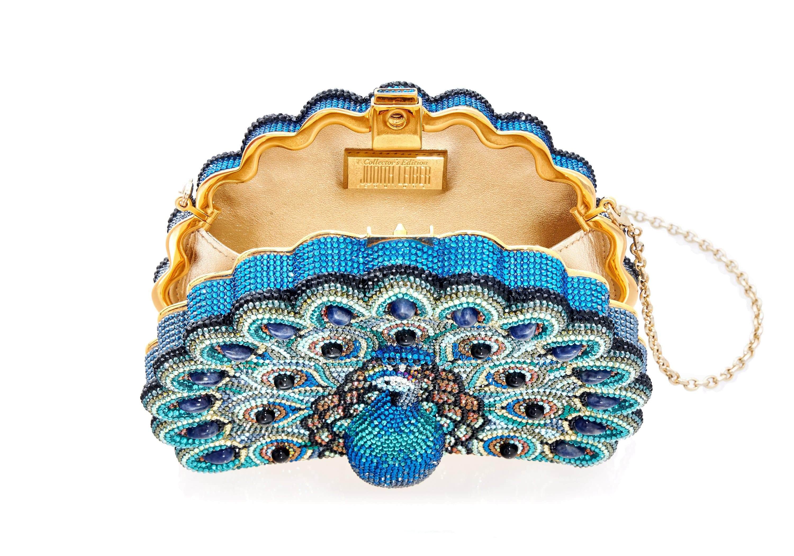 JUDITH LEIBER HEDGEHOG Multi Gem Swarovski Crystal Minaudiere Handbag Clutch  $4,819.99 - PicClick